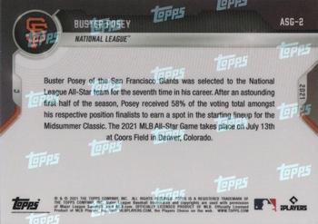 2021 Topps Now All-Star Game #ASG-2 Buster Posey Back