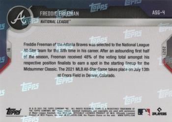 2021 Topps Now All-Star Game #ASG-4 Freddie Freeman Back