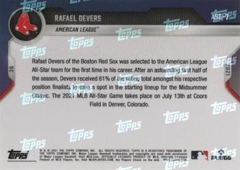 2021 Topps Now All-Star Game #ASG-7 Rafael Devers Back
