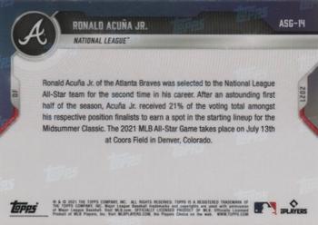 2021 Topps Now All-Star Game #ASG-14 Ronald Acuna Jr. Back
