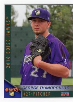 2016 Choice Boise Hawks #16 George Thanopoulos Front
