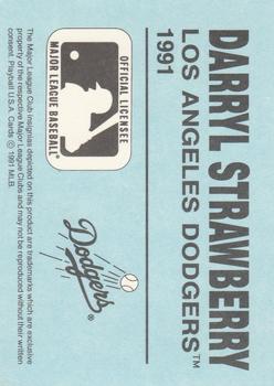 1991 Playball U.S.A. Hologram Border (unlicensed) #NNO Darryl Strawberry Back