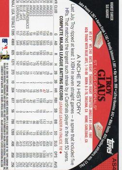 2009 Topps - St. Louis Cardinals #STL1 Troy Glaus Back