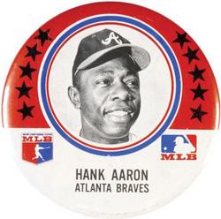 1969 MLB Player Association Pins #NNO Hank Aaron Front