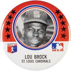 1969 MLB Player Association Pins #NNO Lou Brock Front