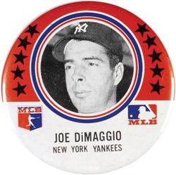 1969 MLB Player Association Pins #NNO Joe DiMaggio Front
