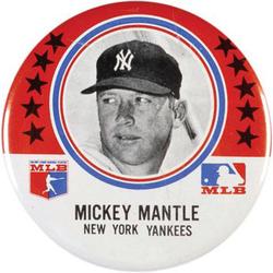 1969 MLB Player Association Pins #NNO Mickey Mantle Front