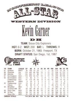 1997 Northern League All-Stars #NNO Kevin Garner Back