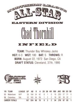 1997 Northern League All-Stars #NNO Chad Thornhill Back