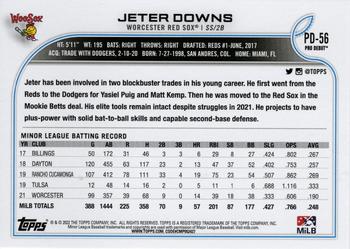 2022 Topps Pro Debut #PD-56 Jeter Downs Back