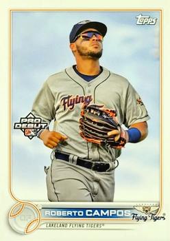 2022 Topps Pro Debut #PD-172 Roberto Campos Front