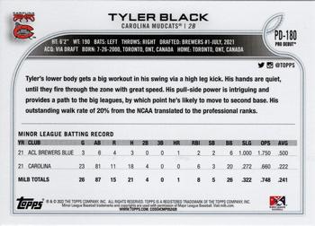 2022 Topps Pro Debut #PD-180 Tyler Black Back