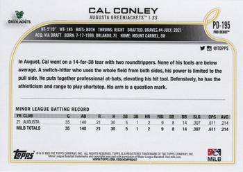 2022 Topps Pro Debut #PD-195 Cal Conley Back