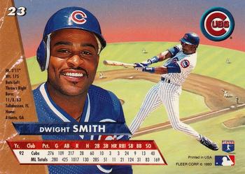 1993 Ultra #23 Dwight Smith Back