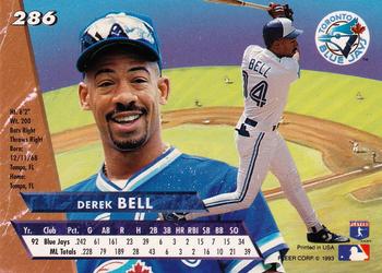 1993 Ultra #286 Derek Bell Back