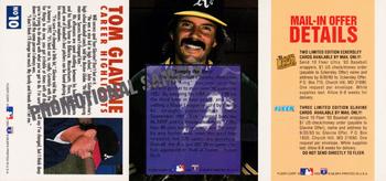 1993 Ultra #NNO / 10 / 10 Exclusive Mail-In Offers / Dennis Eckersley / Tom Glavine Back