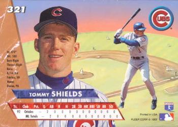 1993 Ultra #321 Tommy Shields Back