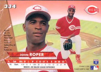 1993 Ultra #334 John Roper Back