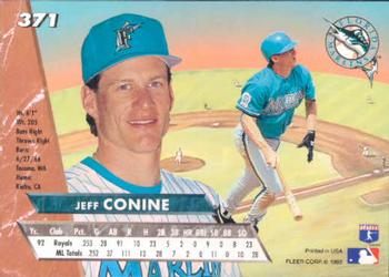 1993 Ultra #371 Jeff Conine Back
