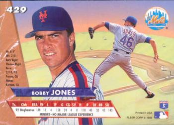 1993 Ultra #429 Bobby Jones Back