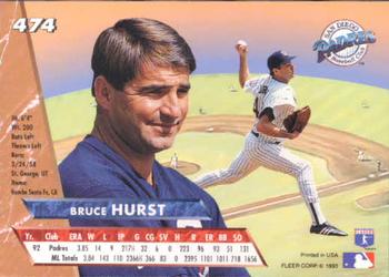 1993 Ultra #474 Bruce Hurst Back