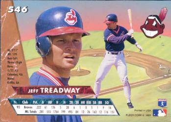 1993 Ultra #546 Jeff Treadway Back