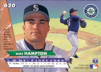 1993 Ultra #620 Mike Hampton Back
