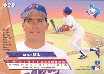 1993 Ultra #628 Benji Gil Back
