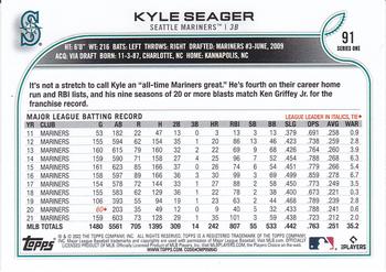 2022 Topps - Rainbow Foil #91 Kyle Seager Back