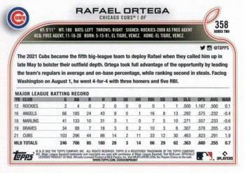2022 Topps - Rainbow Foil #358 Rafael Ortega Back