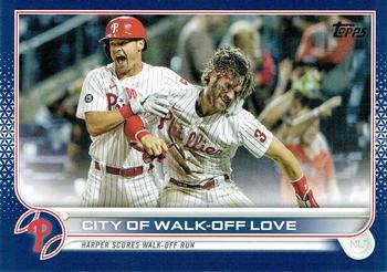 2022 Topps - Royal Blue #321 City of Walk-Off Love Front