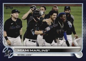 2022 Topps - Royal Blue #326 Miami Marlins Front