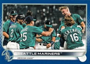 2022 Topps - Royal Blue #489 Seattle Mariners Front