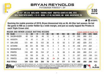 2022 Topps - Royal Blue #530 Bryan Reynolds Back