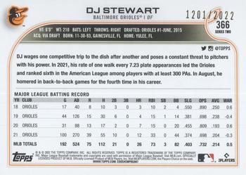 2022 Topps - Gold #366 DJ Stewart Back