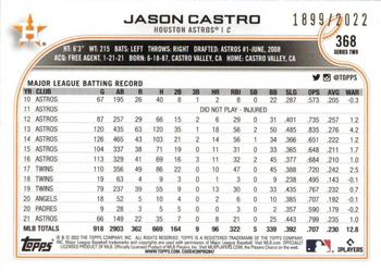 2022 Topps - Gold #368 Jason Castro Back