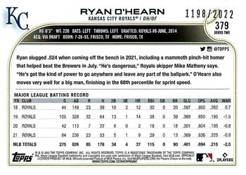 2022 Topps - Gold #379 Ryan O'Hearn Back