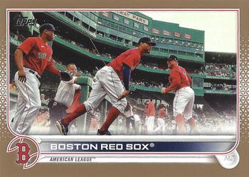 2022 Topps - Gold #519 Boston Red Sox Front
