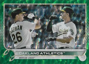 2022 Topps - Green Foilboard #210 Oakland Athletics Front