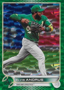 2022 Topps - Green Foilboard #520 Elvis Andrus Front