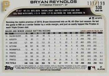 2022 Topps - Red Foilboard #530 Bryan Reynolds Back