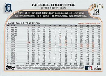 2022 Topps - Independence Day #194 Miguel Cabrera Back