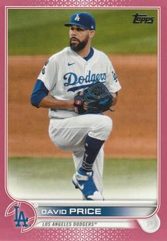 2022 Topps - Mother's Day Hot Pink #40 David Price Front