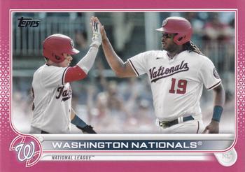 2022 Topps - Mother's Day Hot Pink #218 Washington Nationals Front