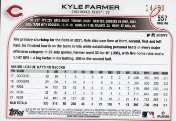 2022 Topps - Mother's Day Hot Pink #557 Kyle Farmer Back