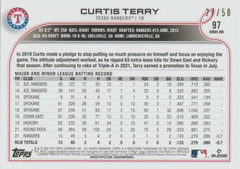 2022 Topps - Father's Day Powder Blue #97 Curtis Terry Back