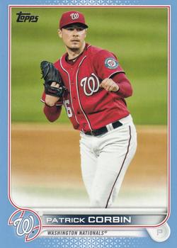 2022 Topps - Father's Day Powder Blue #525 Patrick Corbin Front