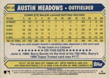 2022 Topps - 1987 Topps Baseball 35th Anniversary (Series One) #T87-15 Austin Meadows Back