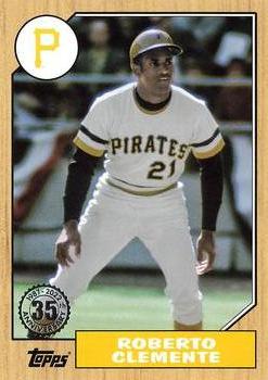 2022 Topps - 1987 Topps Baseball 35th Anniversary (Series One) #T87-52 Roberto Clemente Front