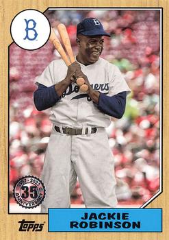 2022 Topps - 1987 Topps Baseball 35th Anniversary (Series One) #T87-69 Jackie Robinson Front